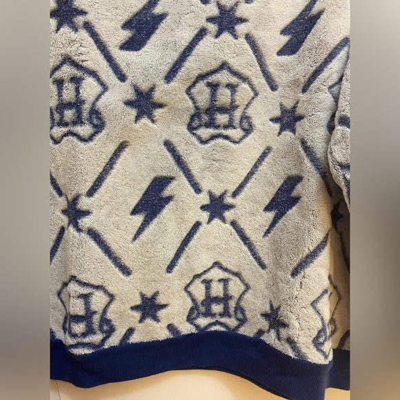 Wizarding World Harry Potter Fleece Pajama Loungewear Sweatshirt Fuzzy Soft XL - Picture 2 of 7